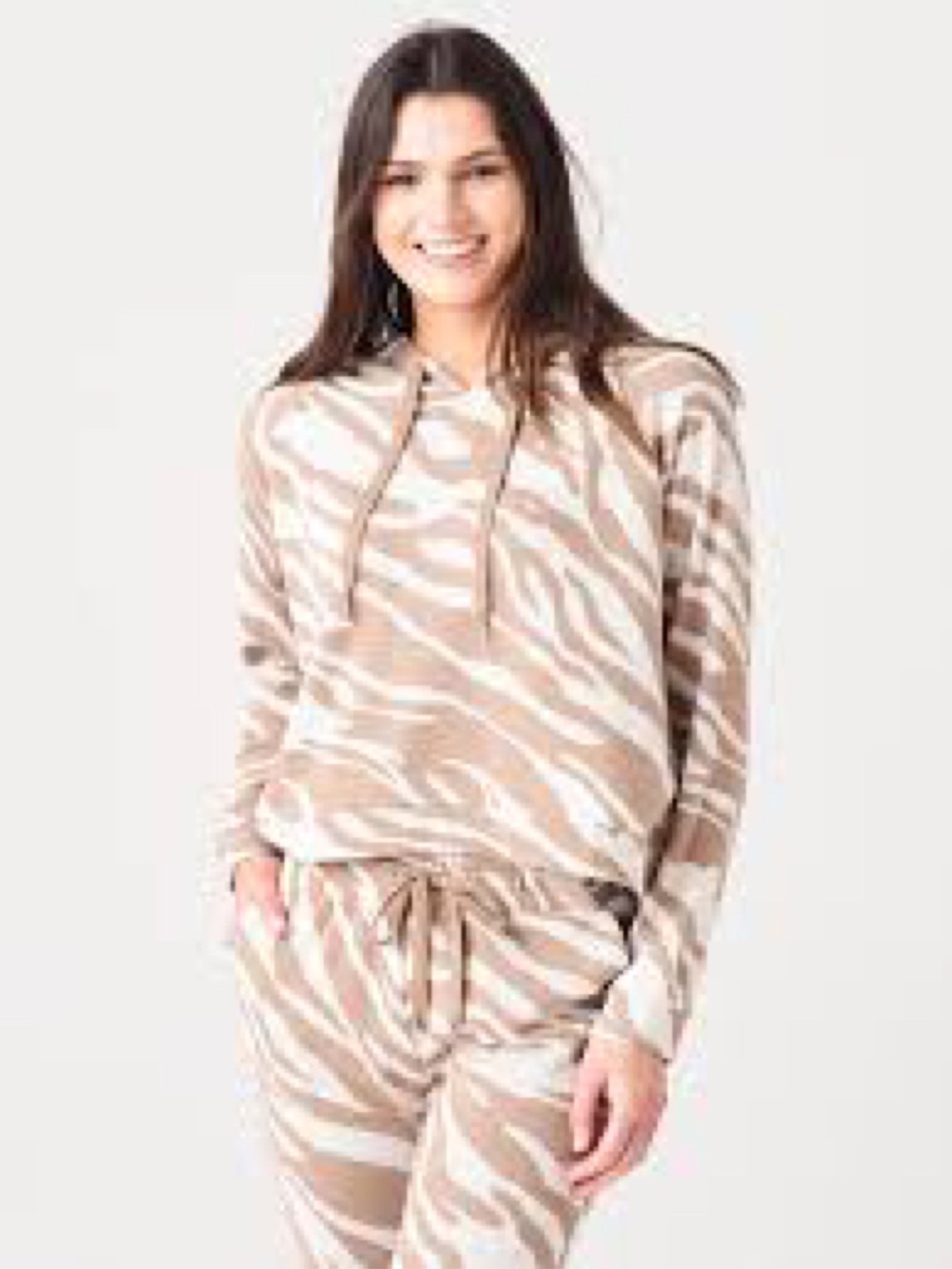 BB Dakota Nature of Love Tiger Print Hoodie Size XS EUC